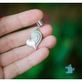Кафф "Узорное сердечко". Без прокола. Sale
